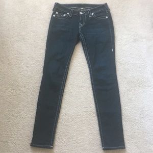 Dark blue True Religion skinny jeans